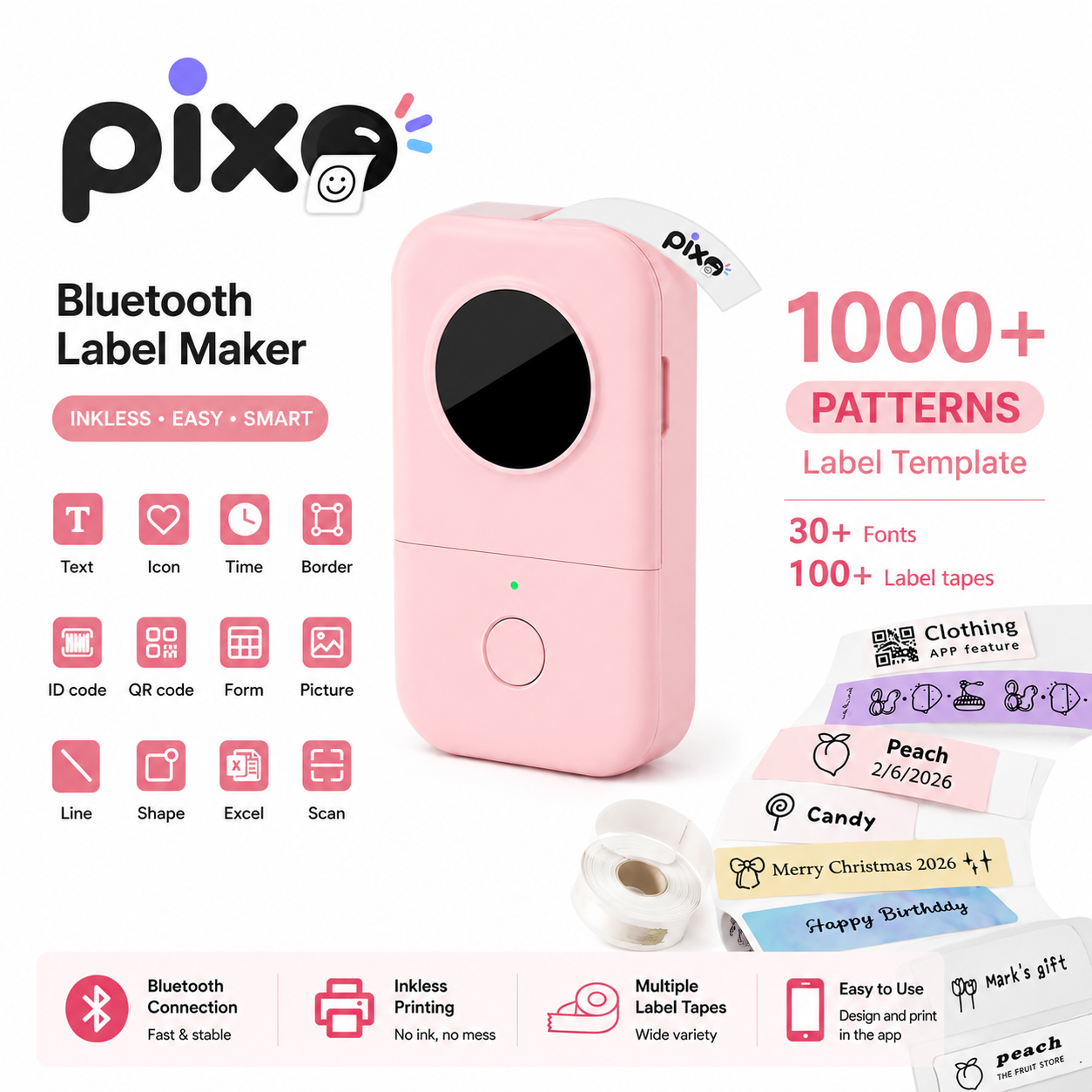 Pixo™ Inkless Bluetooth Label Maker