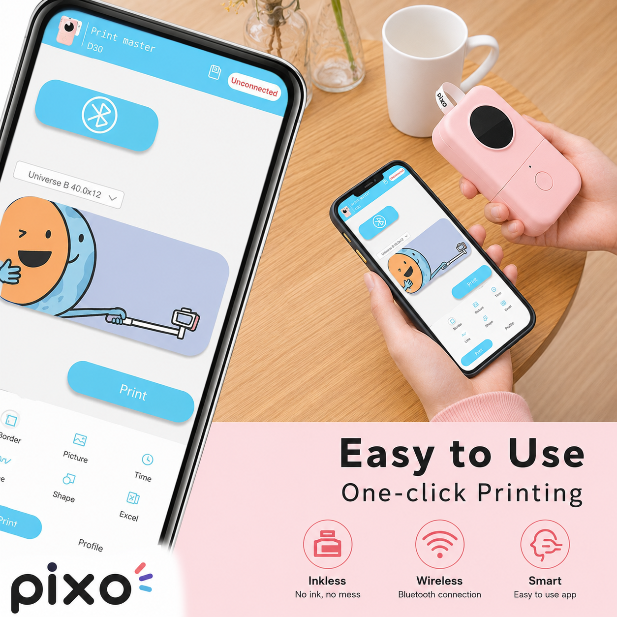Pixo™ Inkless Bluetooth Label Maker